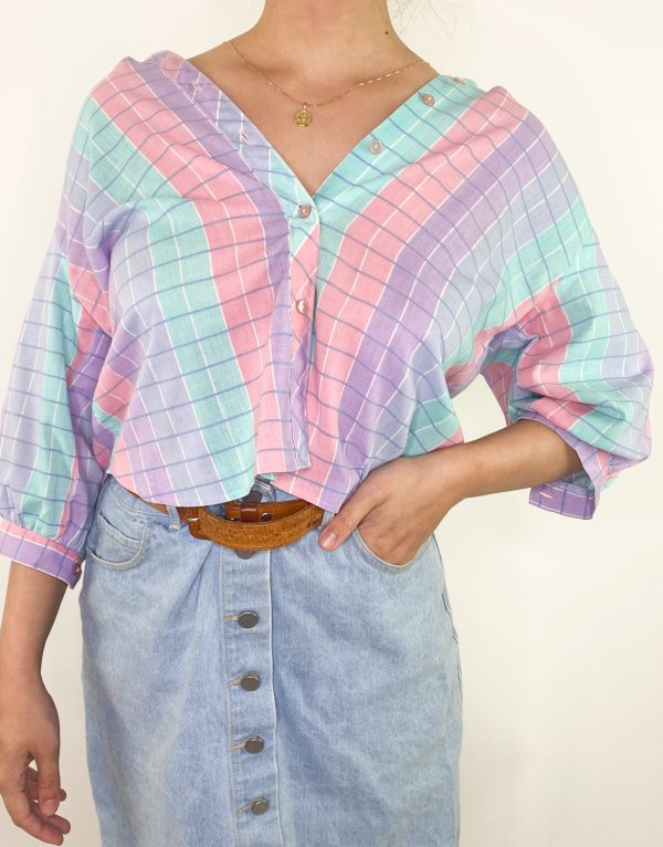 chemise-blouse-vintage-pastel-shirt-vintage-retro-ginievintage